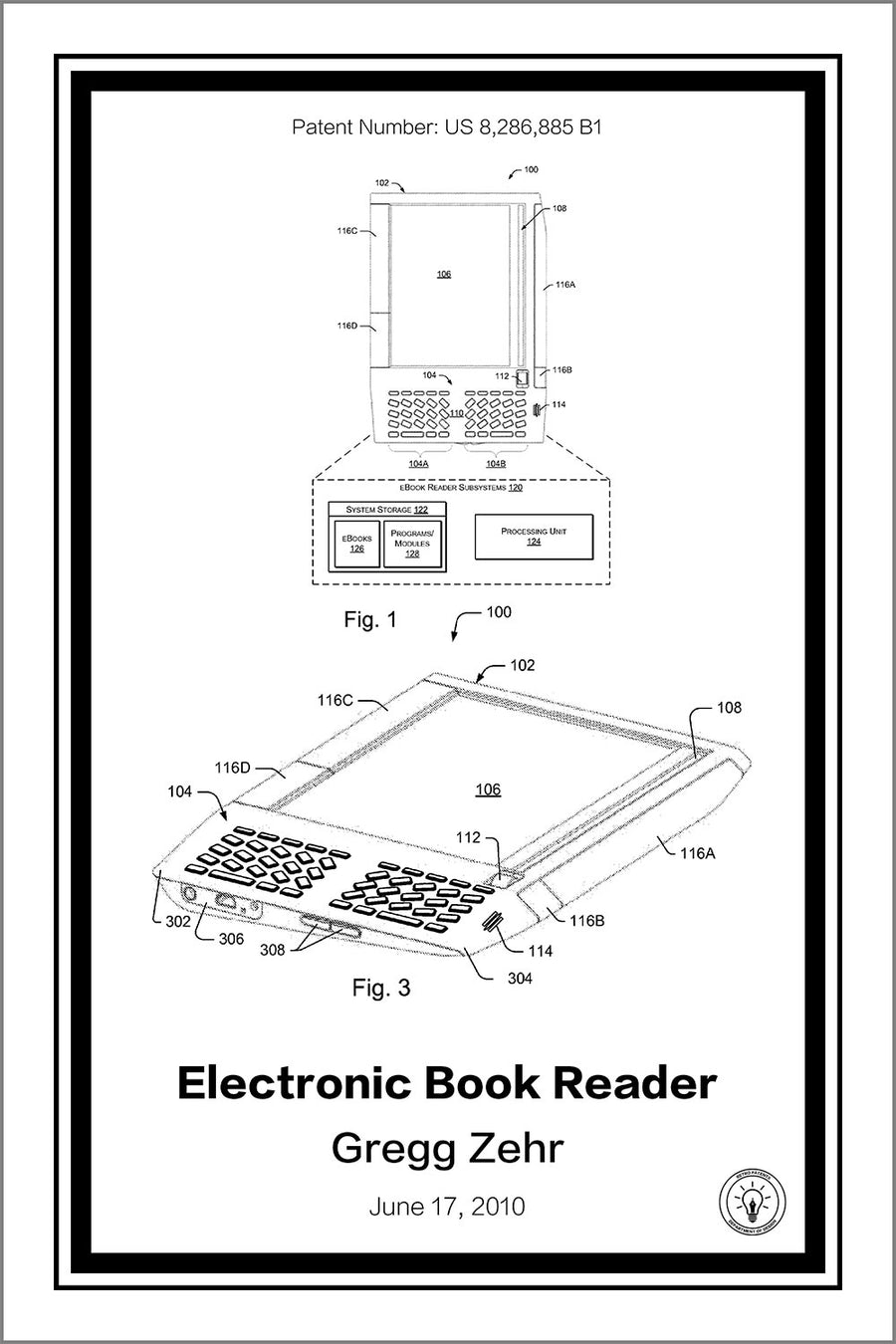 Kindle Patent Print - Retro Patents
