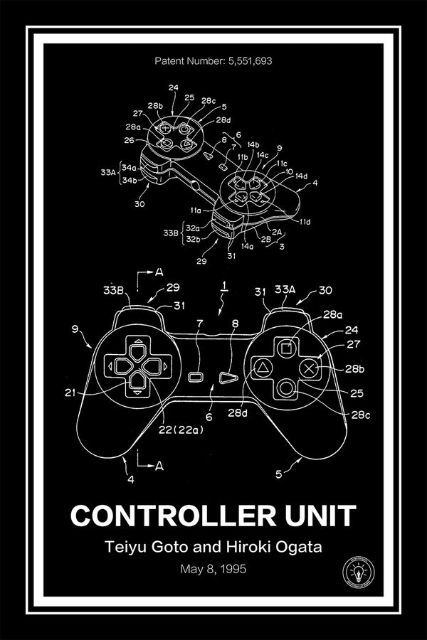 Playstation Controller® Patent Print - Retro Patents