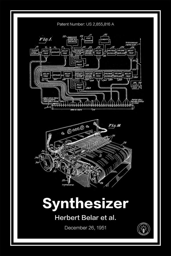 Music Synthesizer Patent Print - Retro Patents