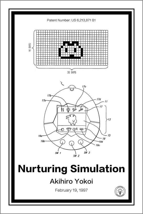 Tamagotchi Patent Print - Retro Patents